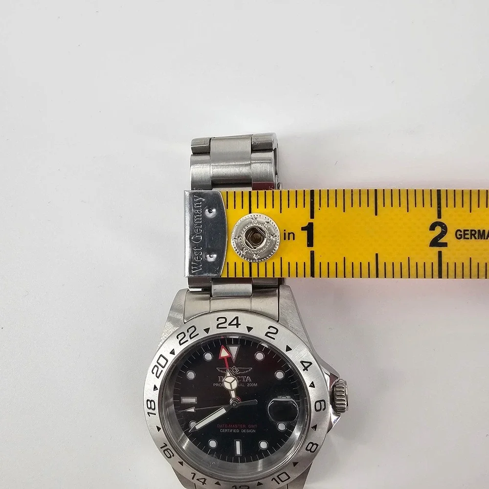 Invicta Pro Diver GMT 9401 Watch Silver Black Stainless Steel Professional Sport